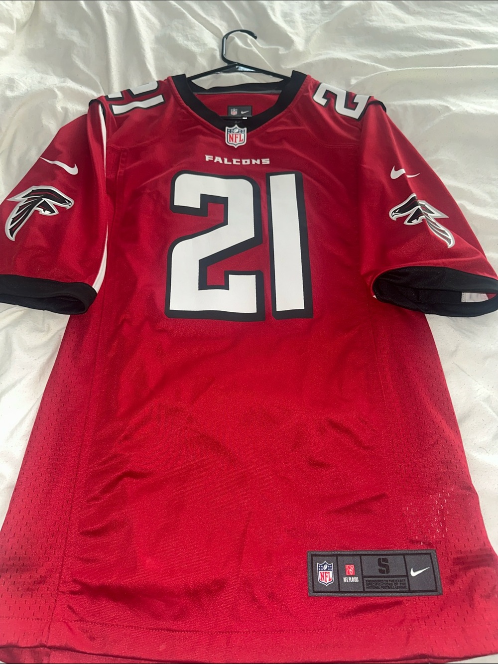 Nike Red Atlanta Falcons #21 Football Jersey Deon Sanders